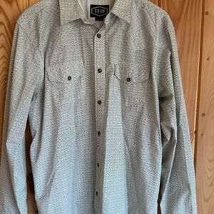 Men's Vintage Western Shirt with Pearl Buttons